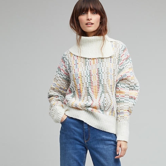 Anthropologie Sweaters - ANTHROPOLOGIE Agnetha Chalet Jacquard Sweater GG30